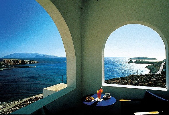 Senior studio beach hotel. Folegandros booking. Folegandros best hotels.