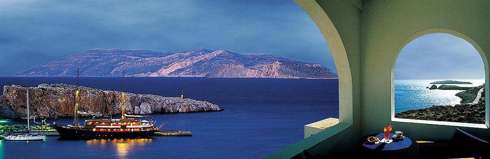 Beach hotels in Folegandros karavostasi port. Sea view hotels in cyclades islands.